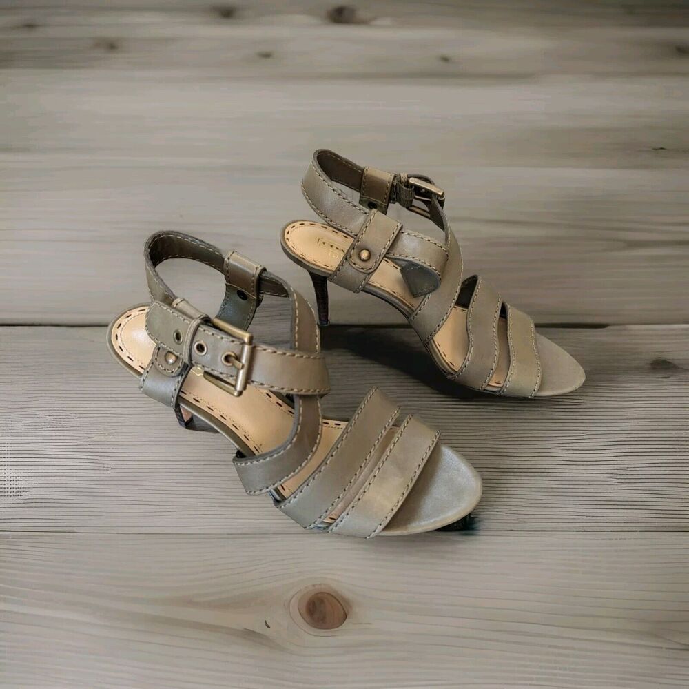 Coach Rapture Open Toe Slingback Sandal Heel Shoe Size 8.5